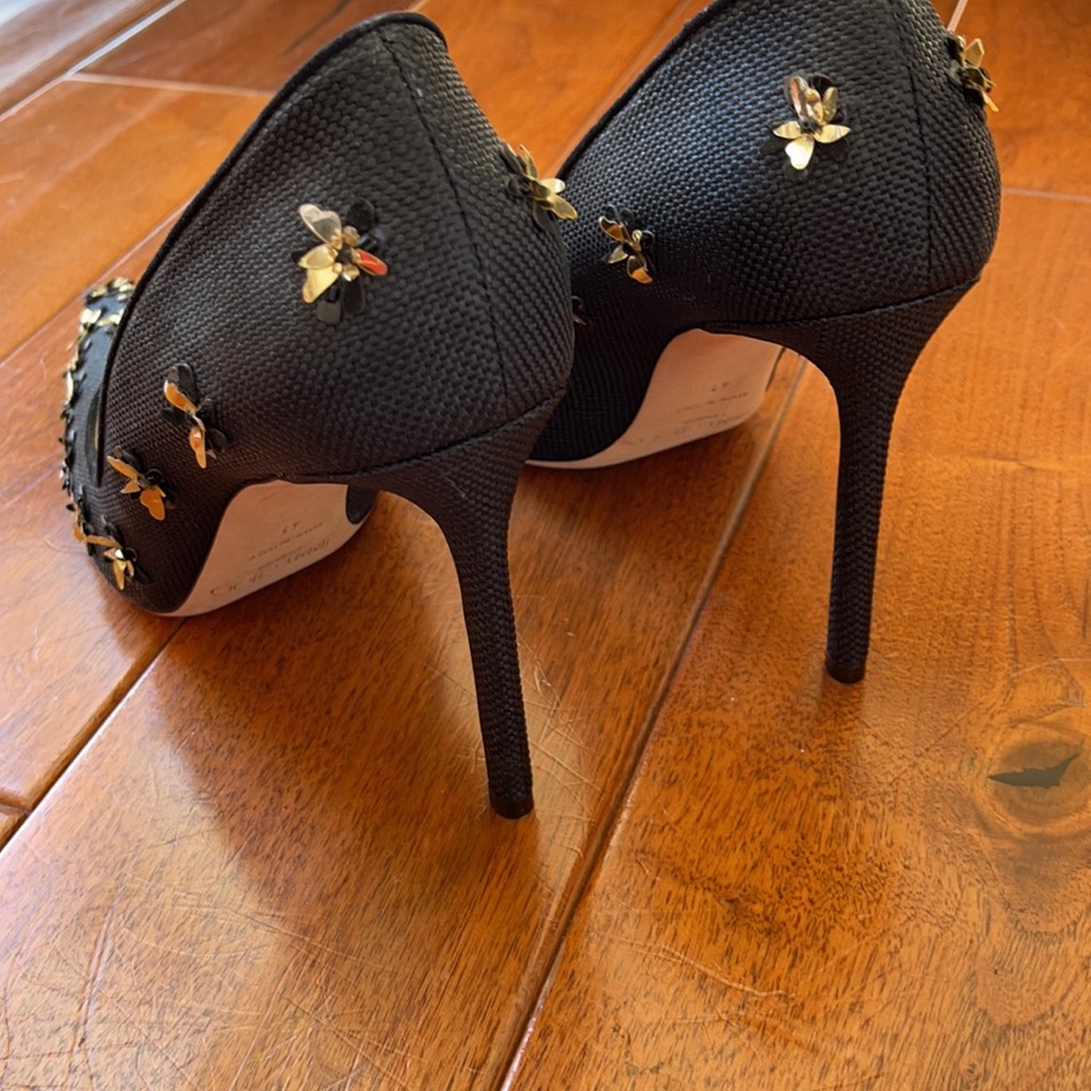 Jimmy Choo Romy Flower Raffia Pump - Picture 4 of 7
